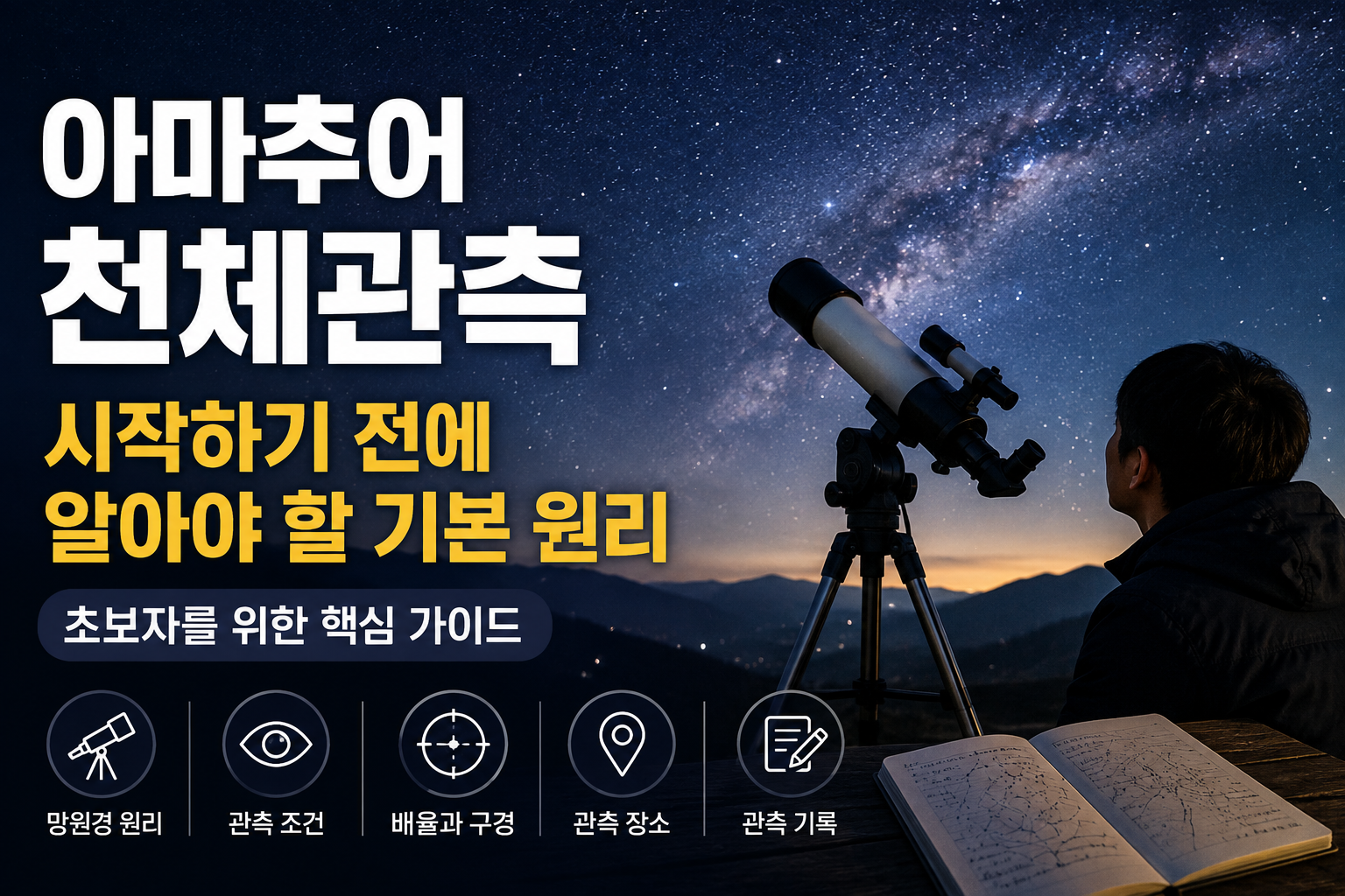 아마추어 천체관측을 시작하기 전에 알아야 할 기본 원리